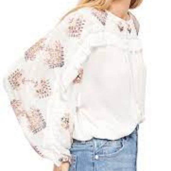 🆕Free People Embroidered Blouse - Picture 10 of 10